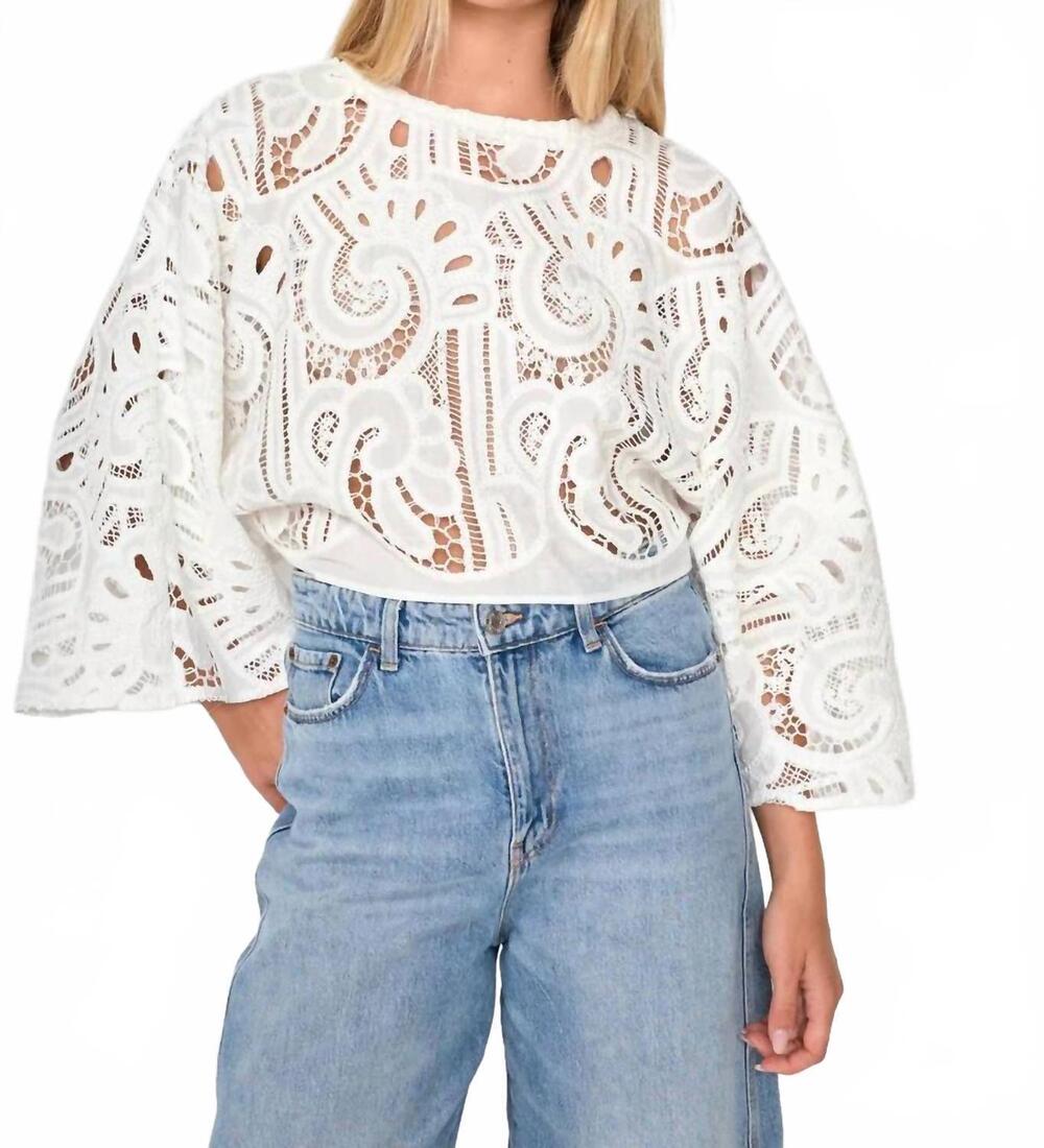 NEW DRA LOS ANGELES women's salento top in white